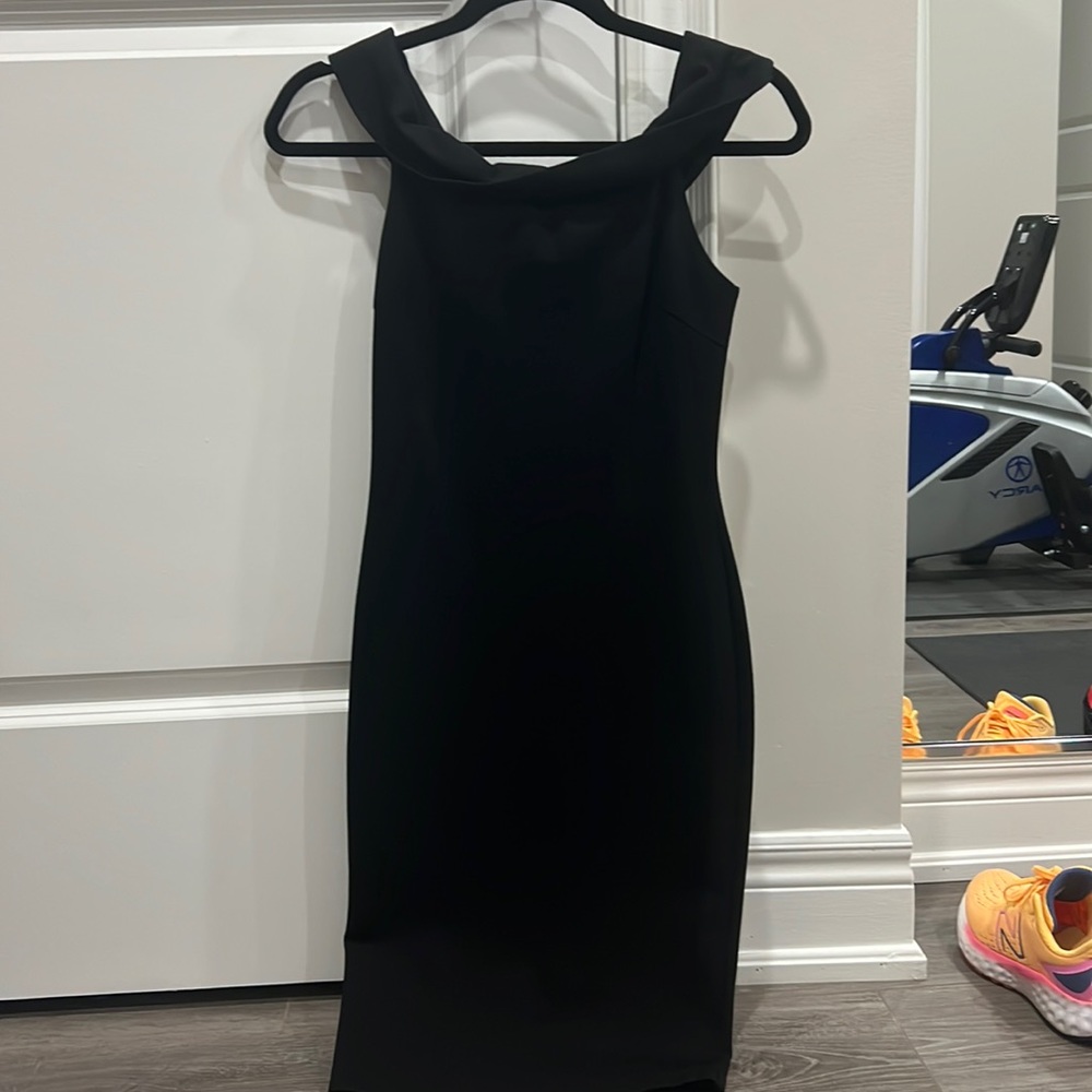 Black off the shoulder dress